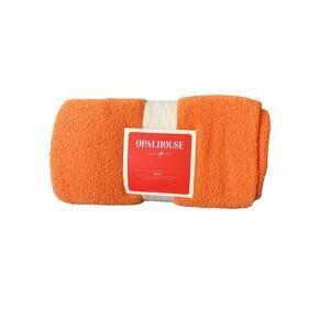 Opalhouse Red Pink Striped Yarn Dyed Cozy Feathery Kit Throw Blanket 50 x 60 in